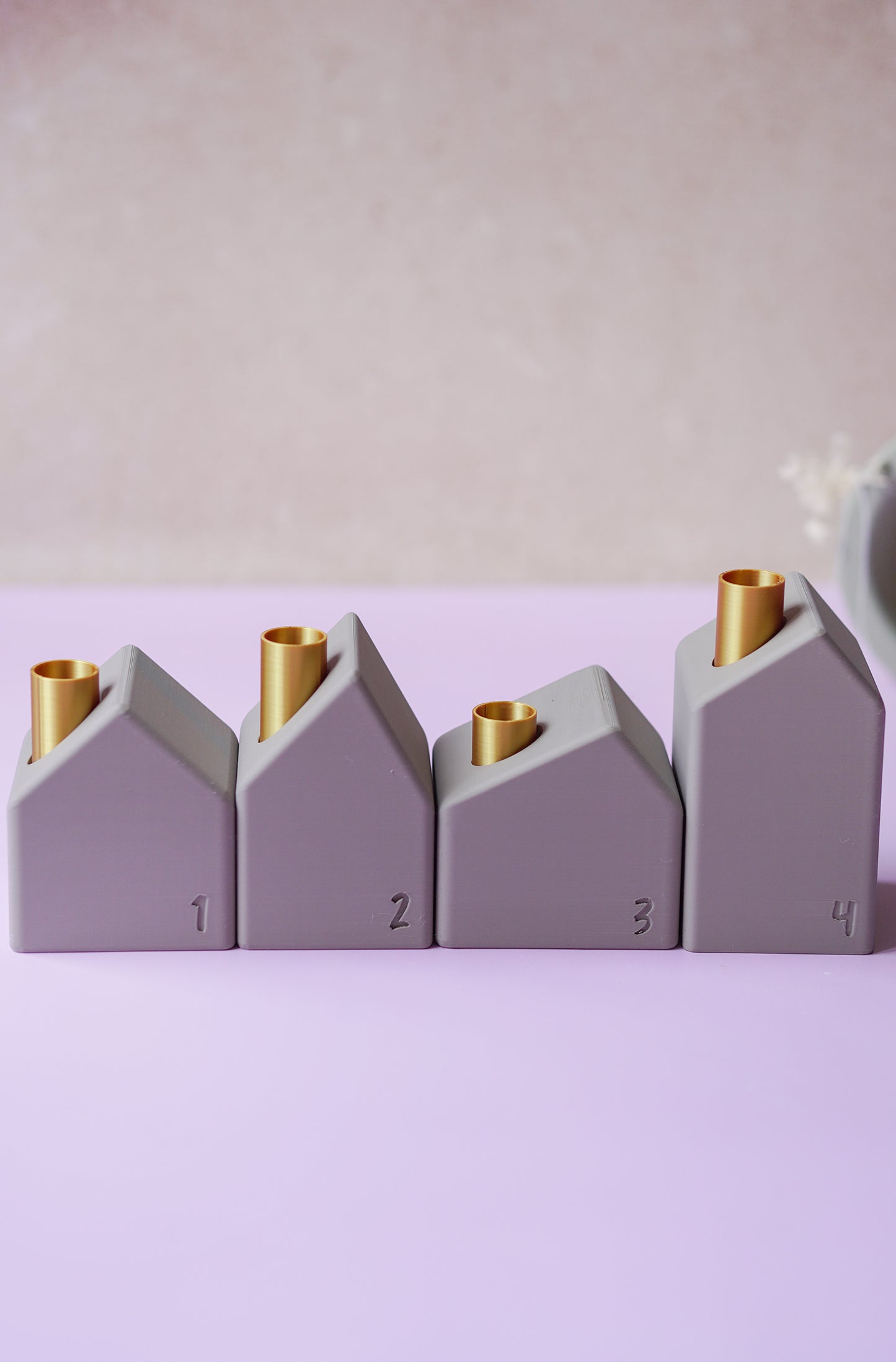 NYVA Haven – Minimalistischer Adventskranz in Hausform | STL & 3MF Datei für den 3D-Druck