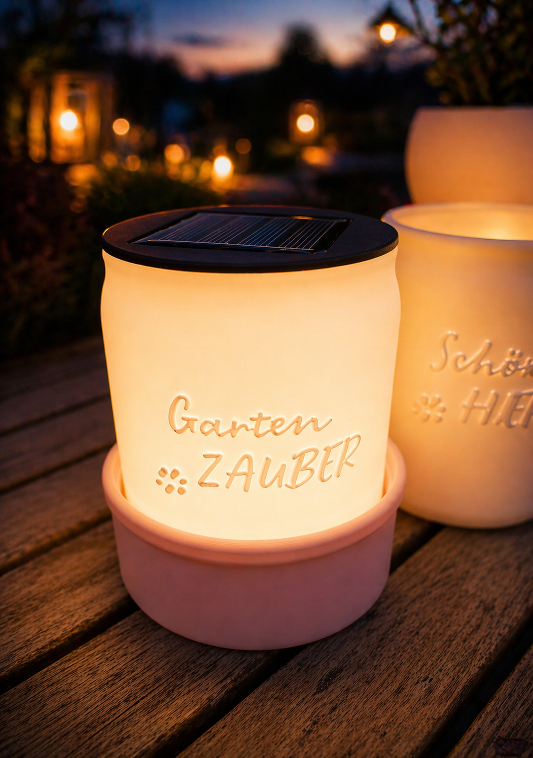 Gartenfackel im Marmeladenglas-Look – 3D Druck Datei (STL & 3MF)