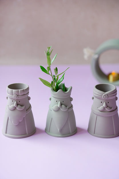 Heilige Drei Könige Vasen STL & 3MF – Moderne Weihnachtsdeko für den 3D-Druck | Gewerbelizenz inklusive