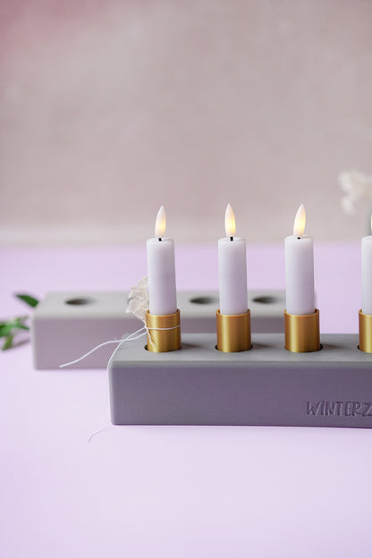 NYVA Line – Minimalistischer Adventskranz & Kerzenhalter | STL & 3MF Datei für den 3D-Druck