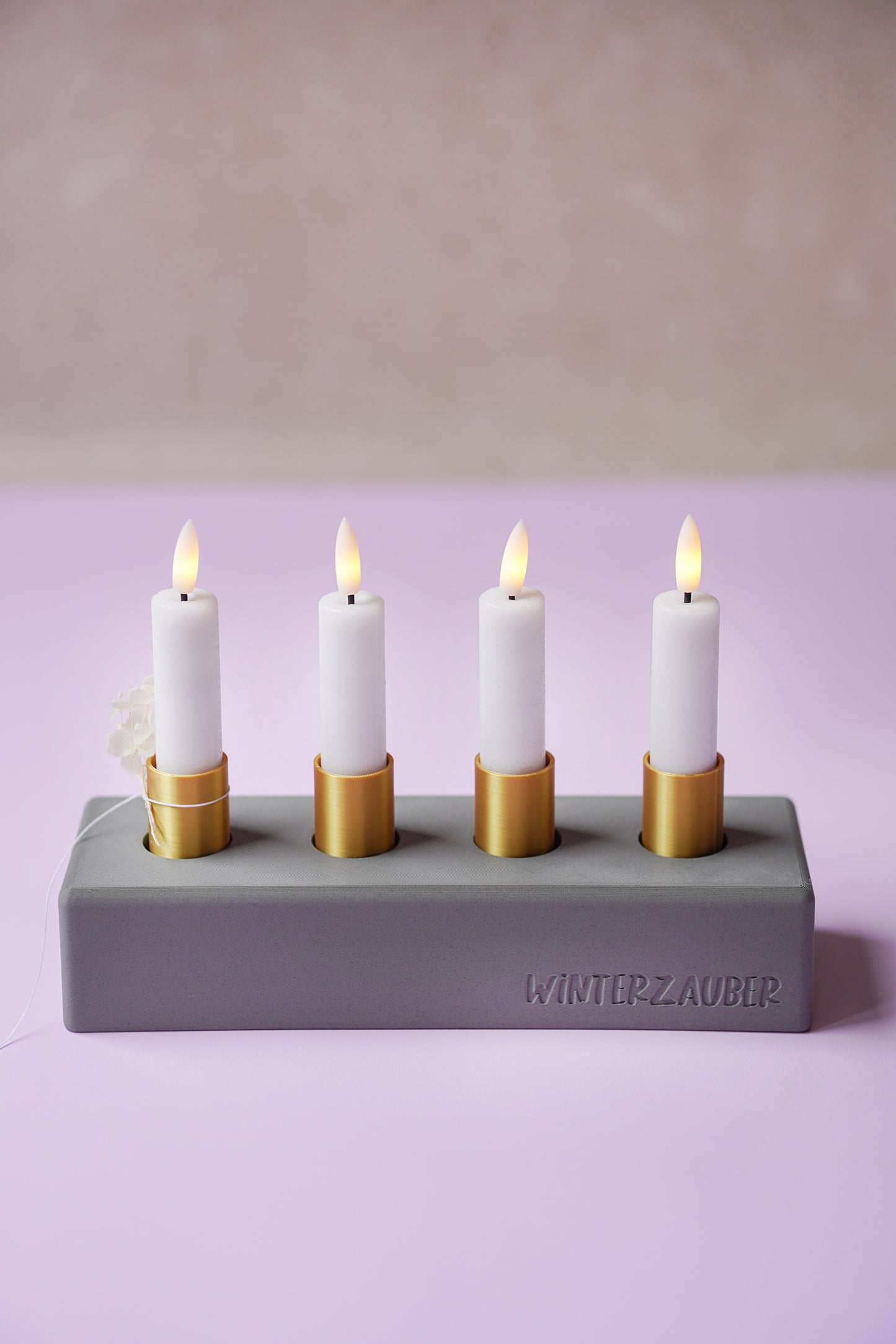 NYVA Line – Minimalistischer Adventskranz & Kerzenhalter | STL & 3MF Datei für den 3D-Druck