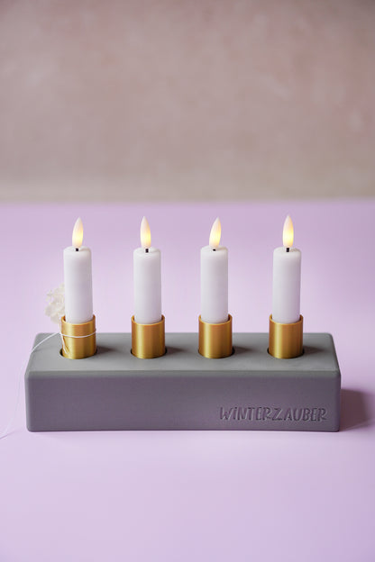 NYVA Line – Minimalistischer Adventskranz & Kerzenhalter | STL & 3MF Datei für den 3D-Druck