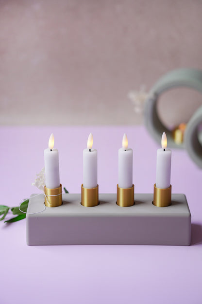 NYVA Line – Minimalistischer Adventskranz & Kerzenhalter | STL & 3MF Datei für den 3D-Druck