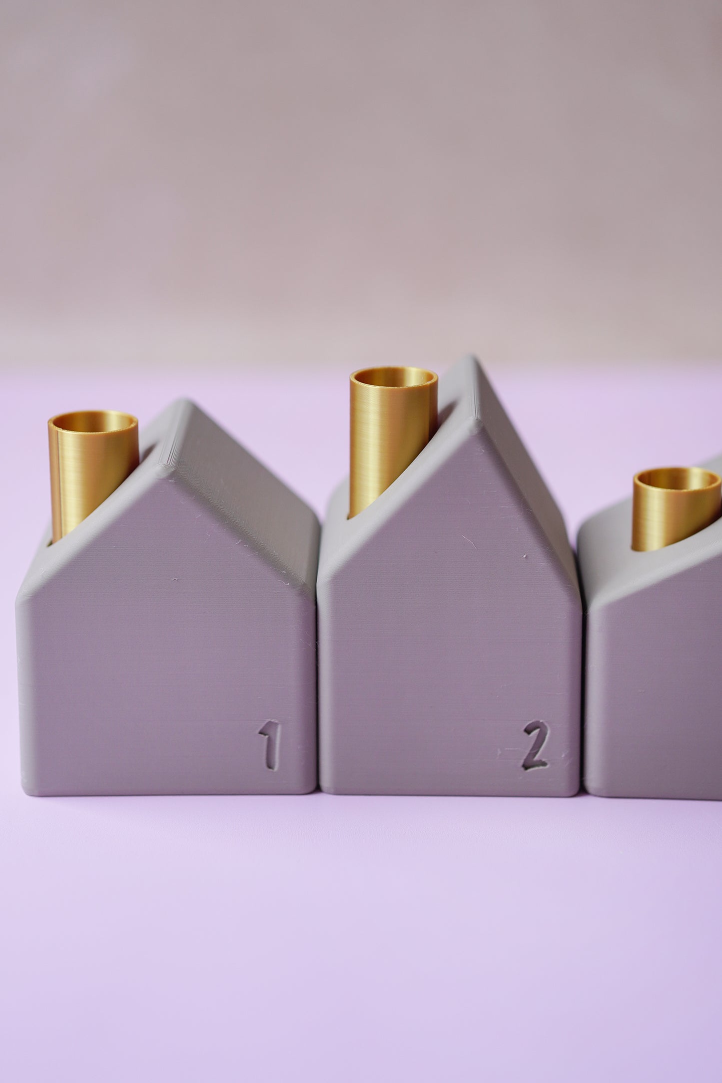NYVA Haven – Minimalistischer Adventskranz in Hausform | STL & 3MF Datei für den 3D-Druck