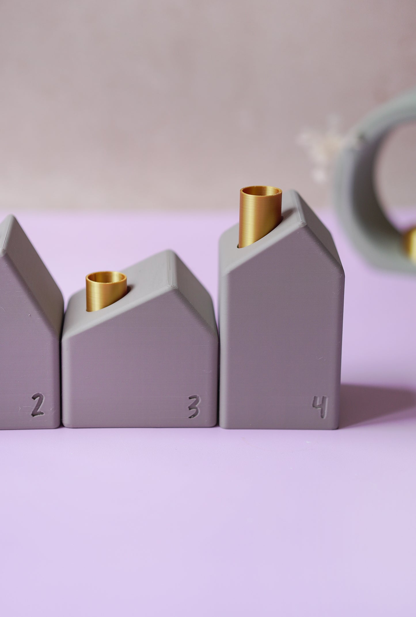 NYVA Haven – Minimalistischer Adventskranz in Hausform | STL & 3MF Datei für den 3D-Druck