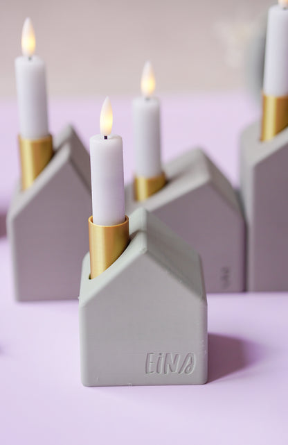 NYVA Haven – Minimalistischer Adventskranz in Hausform | STL & 3MF Datei für den 3D-Druck