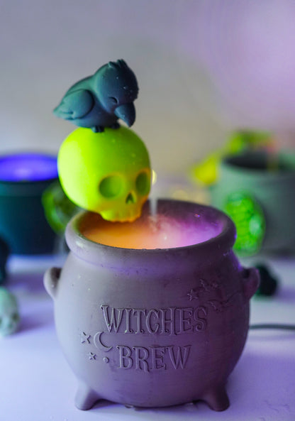 Morva Hexenkessel – Modulares Halloween Deko-Set | STL & 3MF für Vernebler, Windlicht & Schale