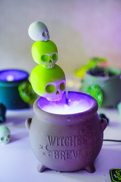 Morva Hexenkessel – Modulares Halloween Deko-Set | STL & 3MF für Vernebler, Windlicht & Schale