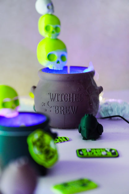 Morva Hexenkessel – Modulares Halloween Deko-Set | STL & 3MF für Vernebler, Windlicht & Schale