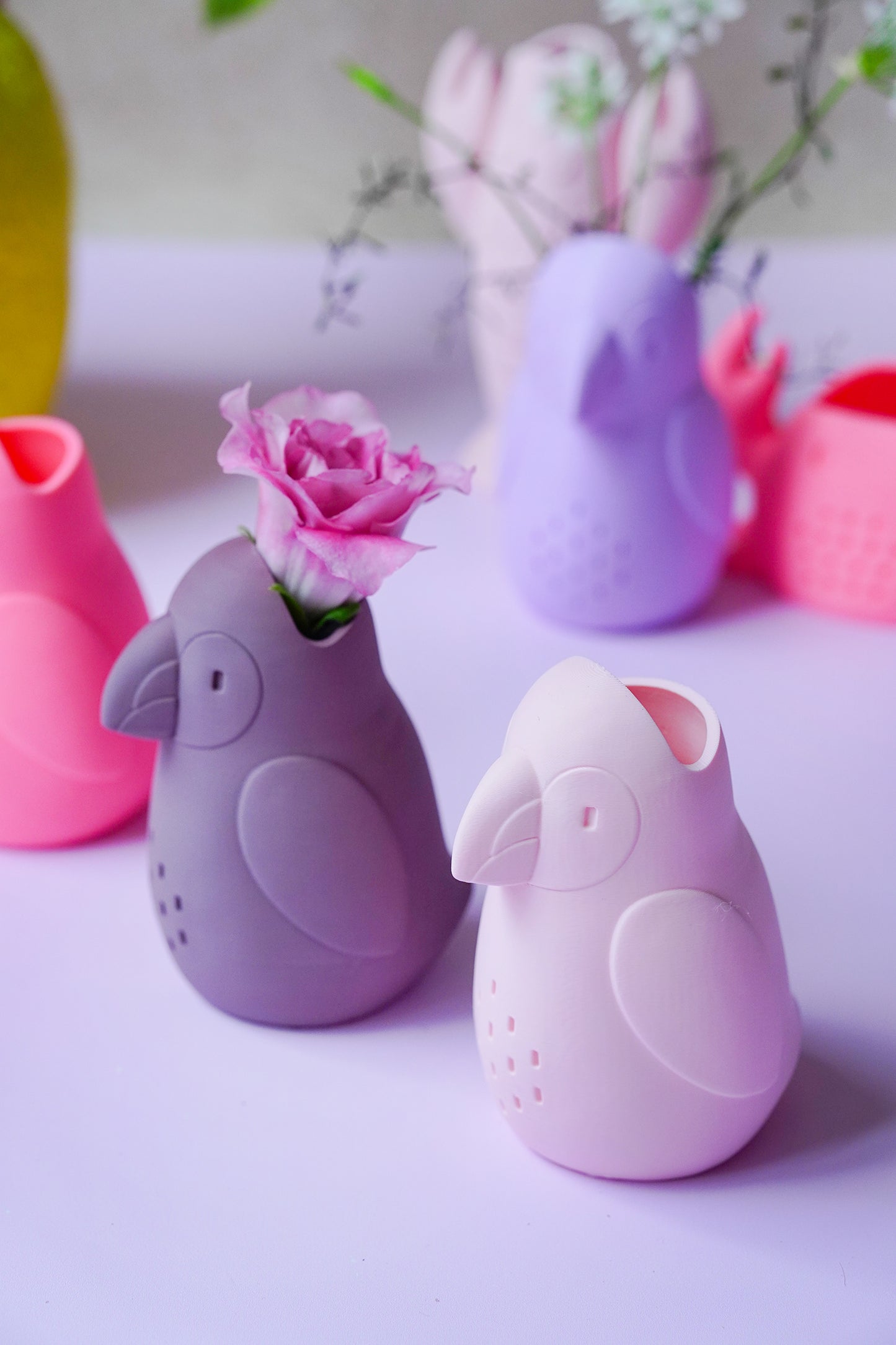 Papageitaucher Puffin Vase – Moderne 3D Druck Vase als STL & 3MF Datei