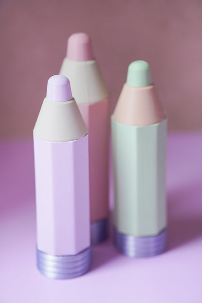 Stift TOVI Geschenk Einschulung für Smarties & Geldgeschenke | STL & 3MF Datei | Wiederverwendbares Geheimversteck