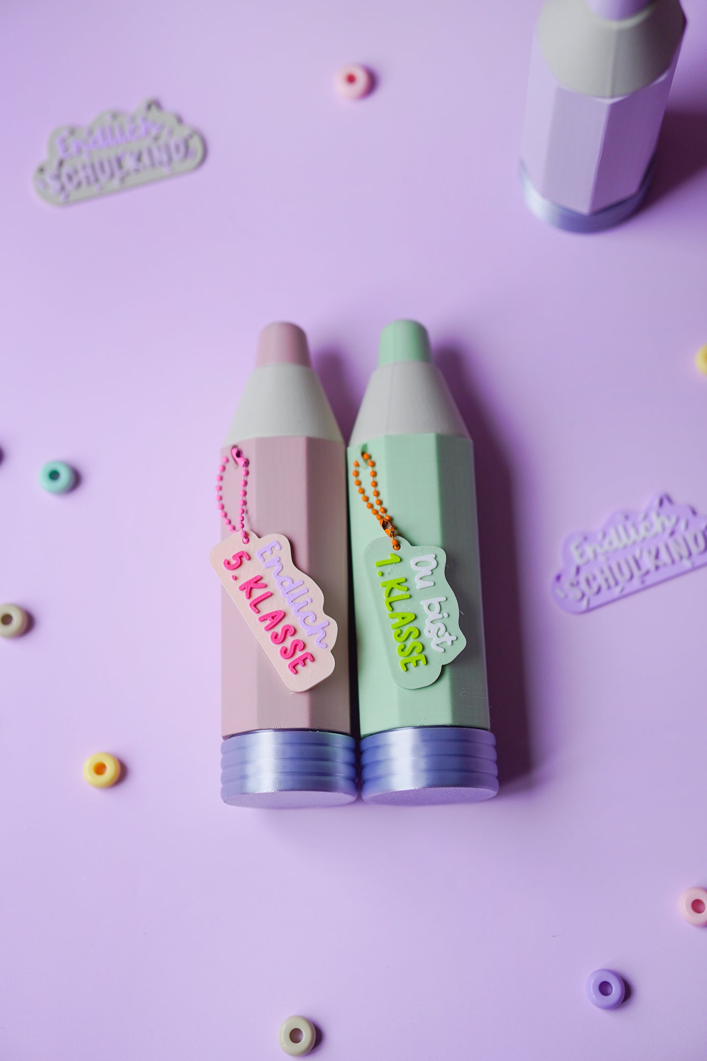 Stift TOVI Geschenk Einschulung für Smarties & Geldgeschenke | STL & 3MF Datei | Wiederverwendbares Geheimversteck