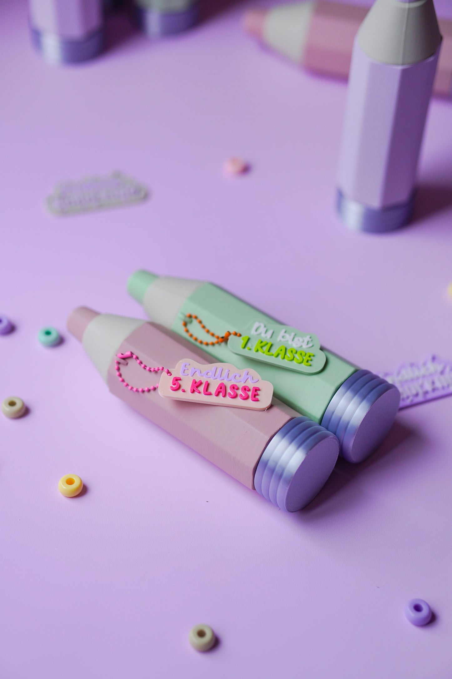 Stift TOVI Geschenk Einschulung für Smarties & Geldgeschenke | STL & 3MF Datei | Wiederverwendbares Geheimversteck