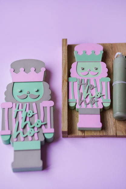 Moderner Nussknacker „Ho Ho Ho“ – 3D Druckdatei (STL & 3MF) | Weihnachtliche Deko zum Selberdrucken