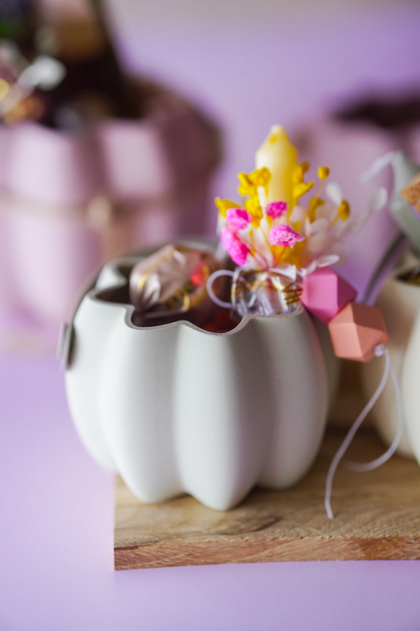 Kürbis Geschenk Korb STL – Wiederverwendbare Geschenkverpackung für Geldgeschenke, Gutscheine & Herbstdeko | 3D-Druck Datei
