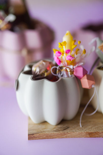 Kürbis Geschenk Korb STL – Wiederverwendbare Geschenkverpackung für Geldgeschenke, Gutscheine & Herbstdeko | 3D-Druck Datei