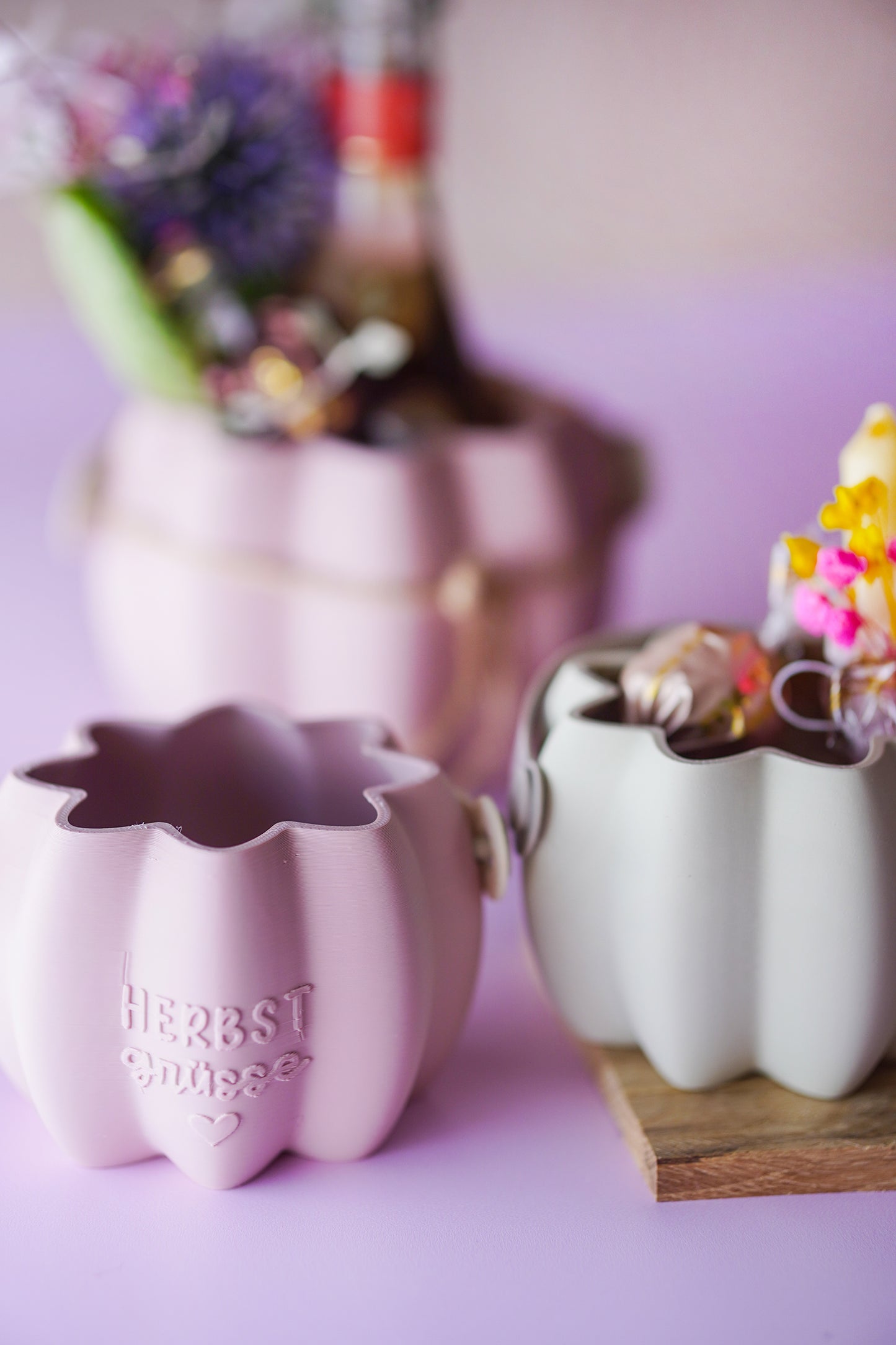 Kürbis Geschenk Korb STL – Wiederverwendbare Geschenkverpackung für Geldgeschenke, Gutscheine & Herbstdeko | 3D-Druck Datei