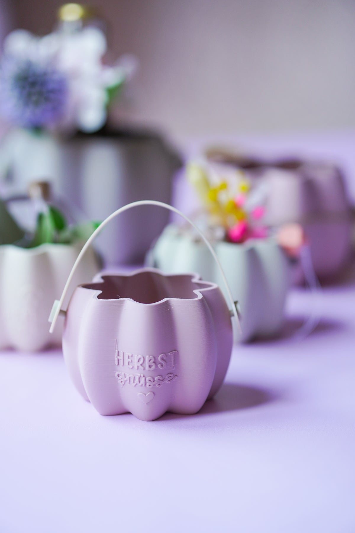 Kürbis Geschenk Korb STL – Wiederverwendbare Geschenkverpackung für Geldgeschenke, Gutscheine & Herbstdeko | 3D-Druck Datei