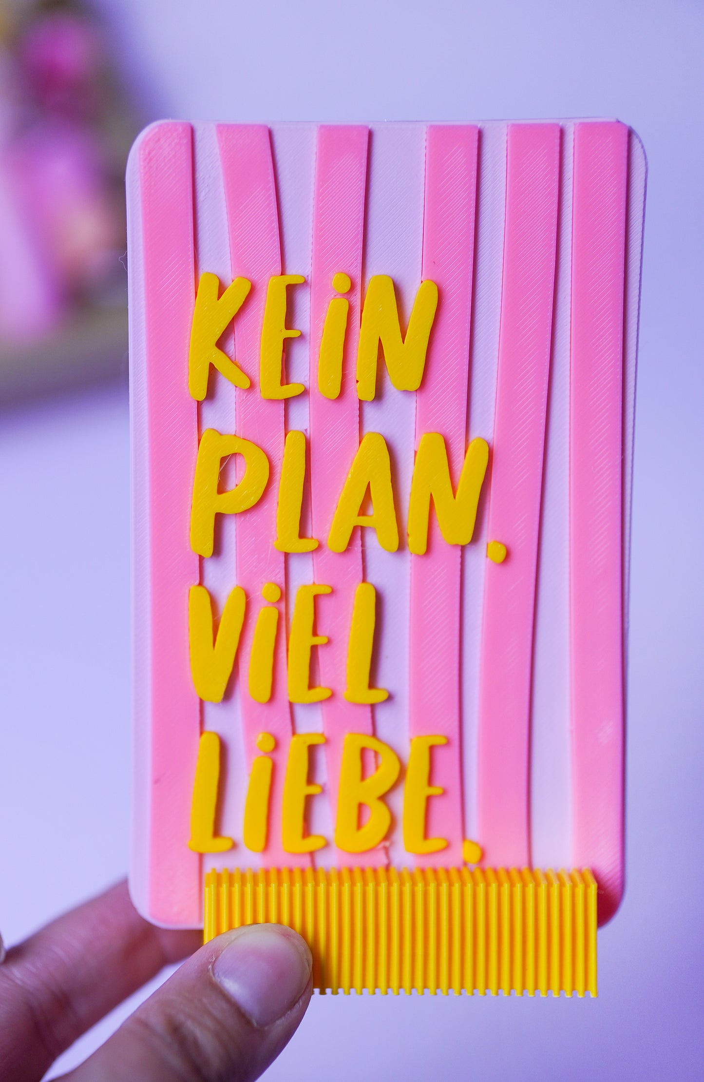 Kein Plan. Viel Liebe – 3D Druck Datei STL | Geschenkidee zum ausdrucken