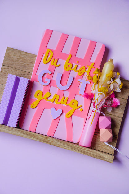 Glowcard „Du bist gut genug“ – STL & 3MF Datei für den 3D-Druck | Digitaler Download