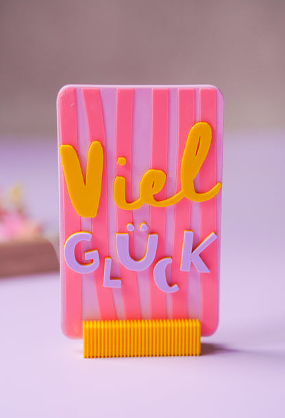 Viel Glück Glowcard – 3D Druckdatei für deinen besonderen Glücksbringer