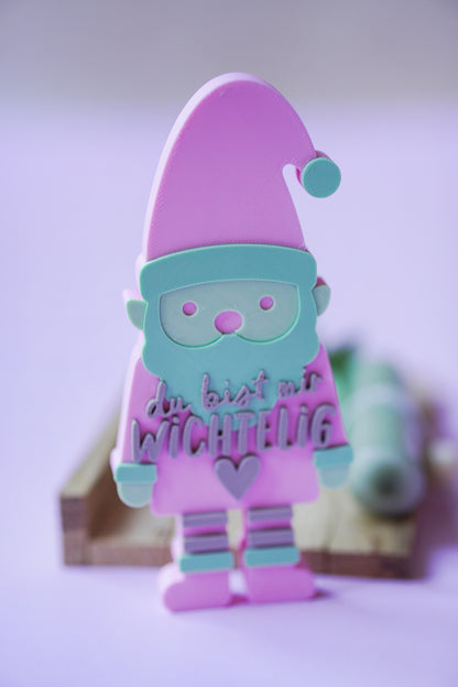 Moderner Wichtel „Du bist mir wichtelig“ – 3D Druckdatei (STL & 3MF) | Weihnachtliche Deko zum Selberdrucken