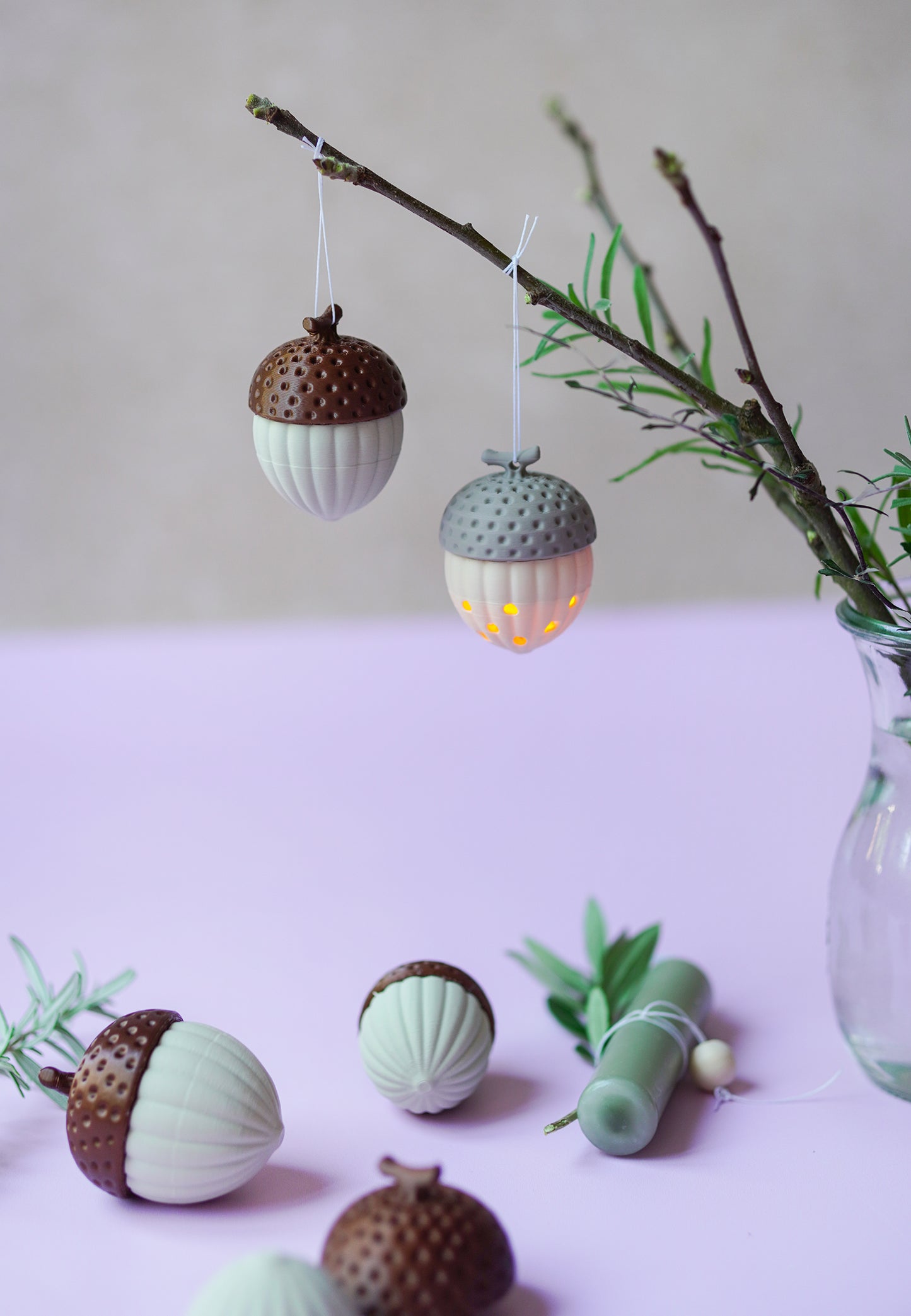 ALVA Eichel – moderne Herbstdeko als 3D-Druckdatei STL & 3MF