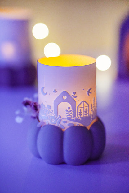Elora Cottage Windlicht – 3D-Druckdatei mit Kürbissockel