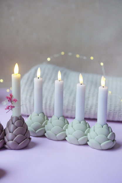 Tannenzapfen Kerzenhalter – Einzel, 3er & Adventskranz | STL & 3MF 3D Druck Datei