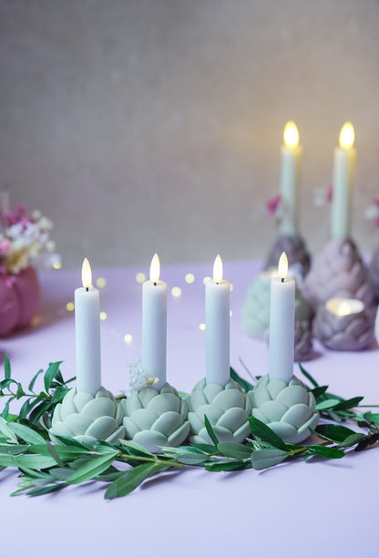 Tannenzapfen Kerzenhalter – Einzel, 3er & Adventskranz | STL & 3MF 3D Druck Datei