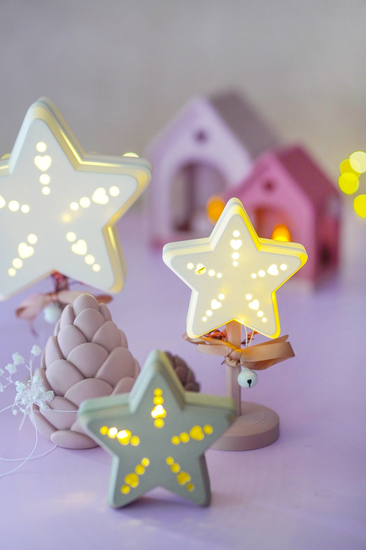 Sternlampe mit Ständer – 3D-Druckdatei in 3 Größen 3MF und STL