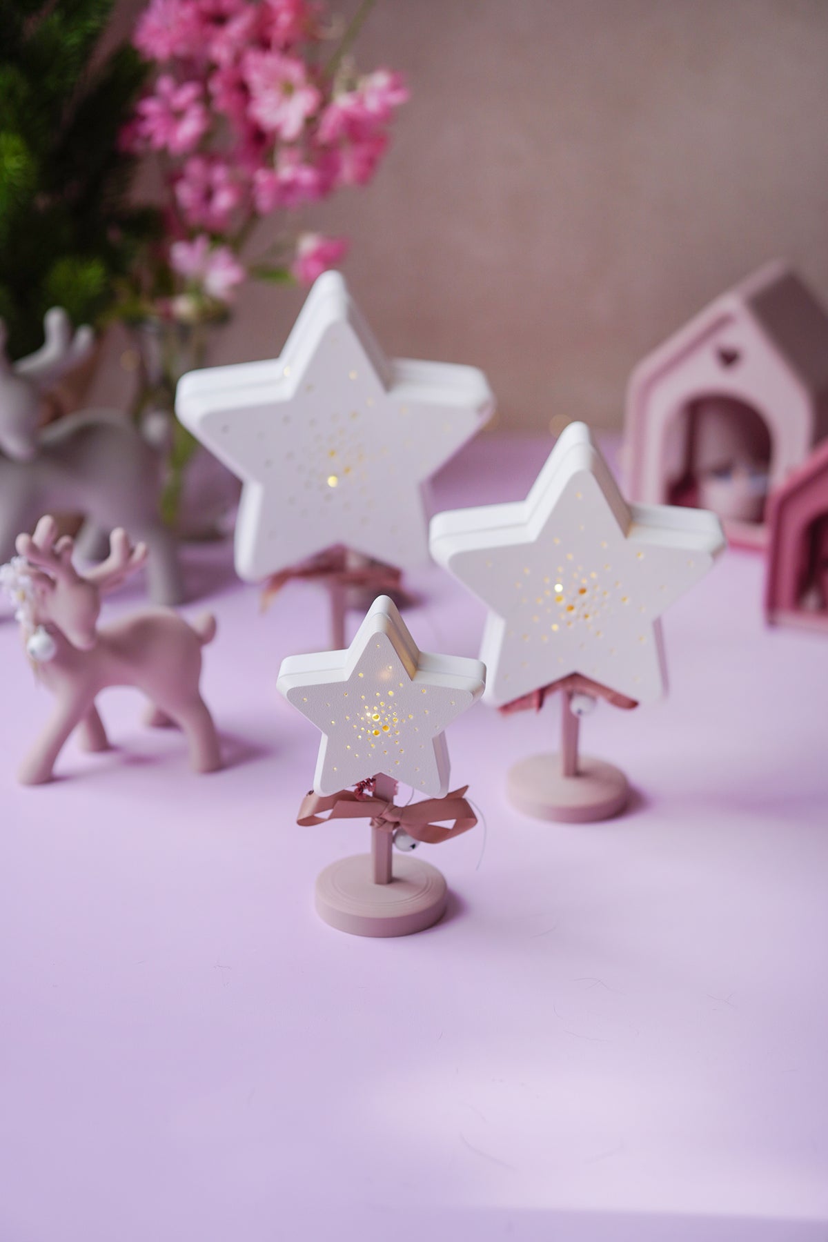 Sternlampe Sternenglanz mit Ständer – 3D-Druckdatei in 3 Größen 3MF und STL