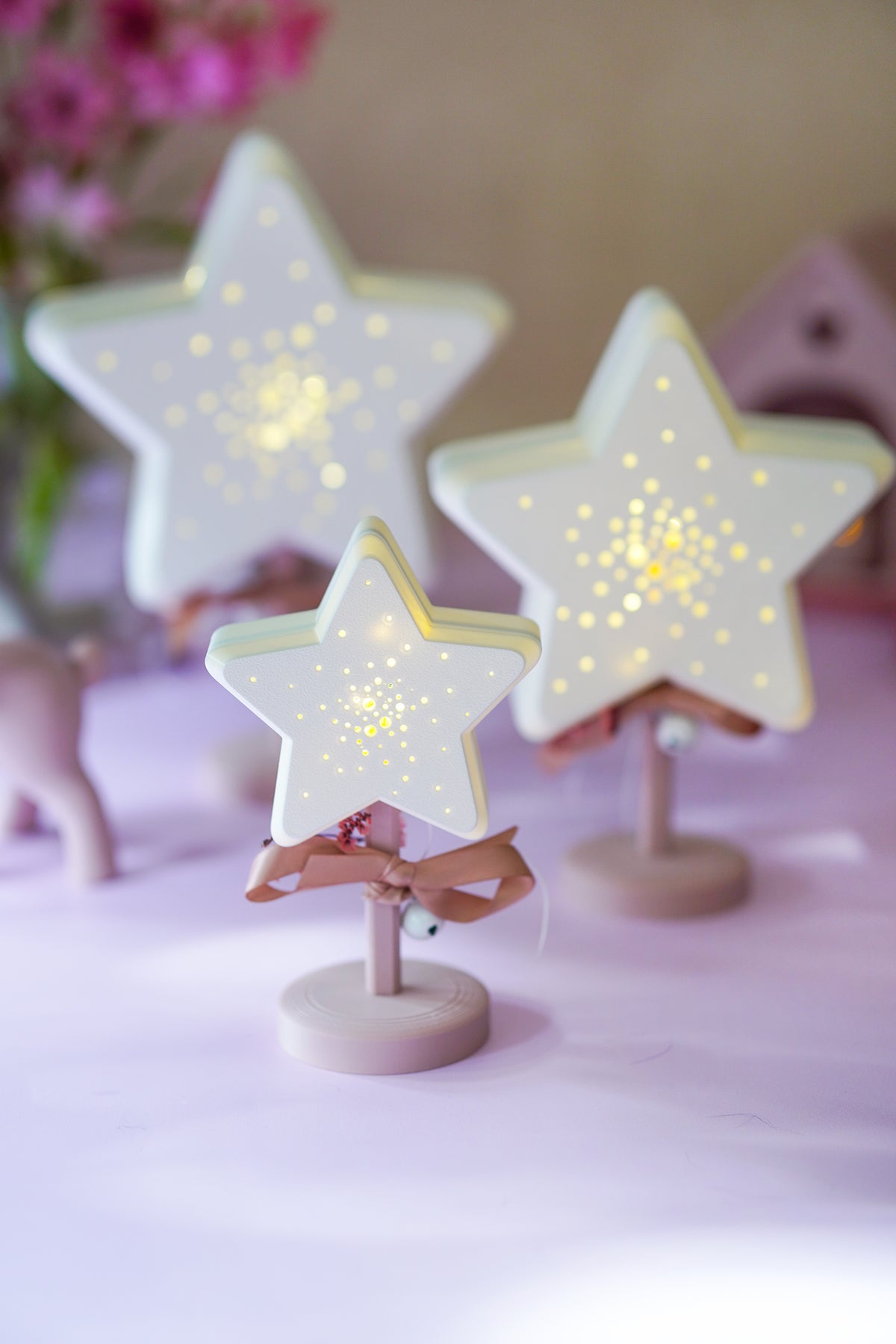 Sternlampe Sternenglanz mit Ständer – 3D-Druckdatei in 3 Größen 3MF und STL
