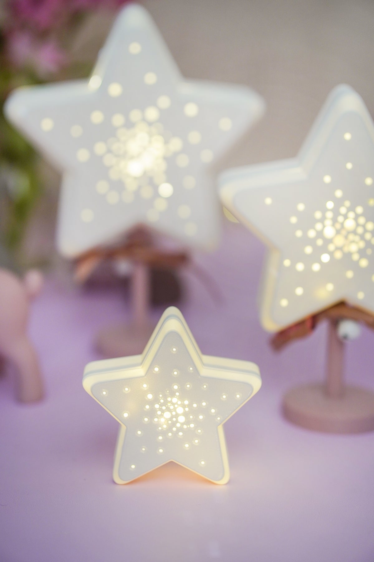 Sternlampe Sternenglanz mit Ständer – 3D-Druckdatei in 3 Größen 3MF und STL