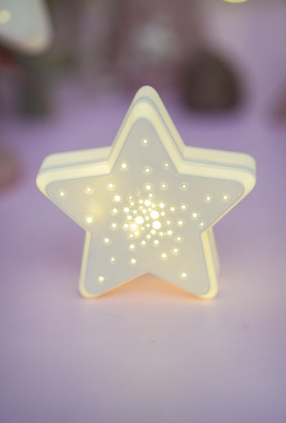 Sternlampe Sternenglanz mit Ständer – 3D-Druckdatei in 3 Größen 3MF und STL