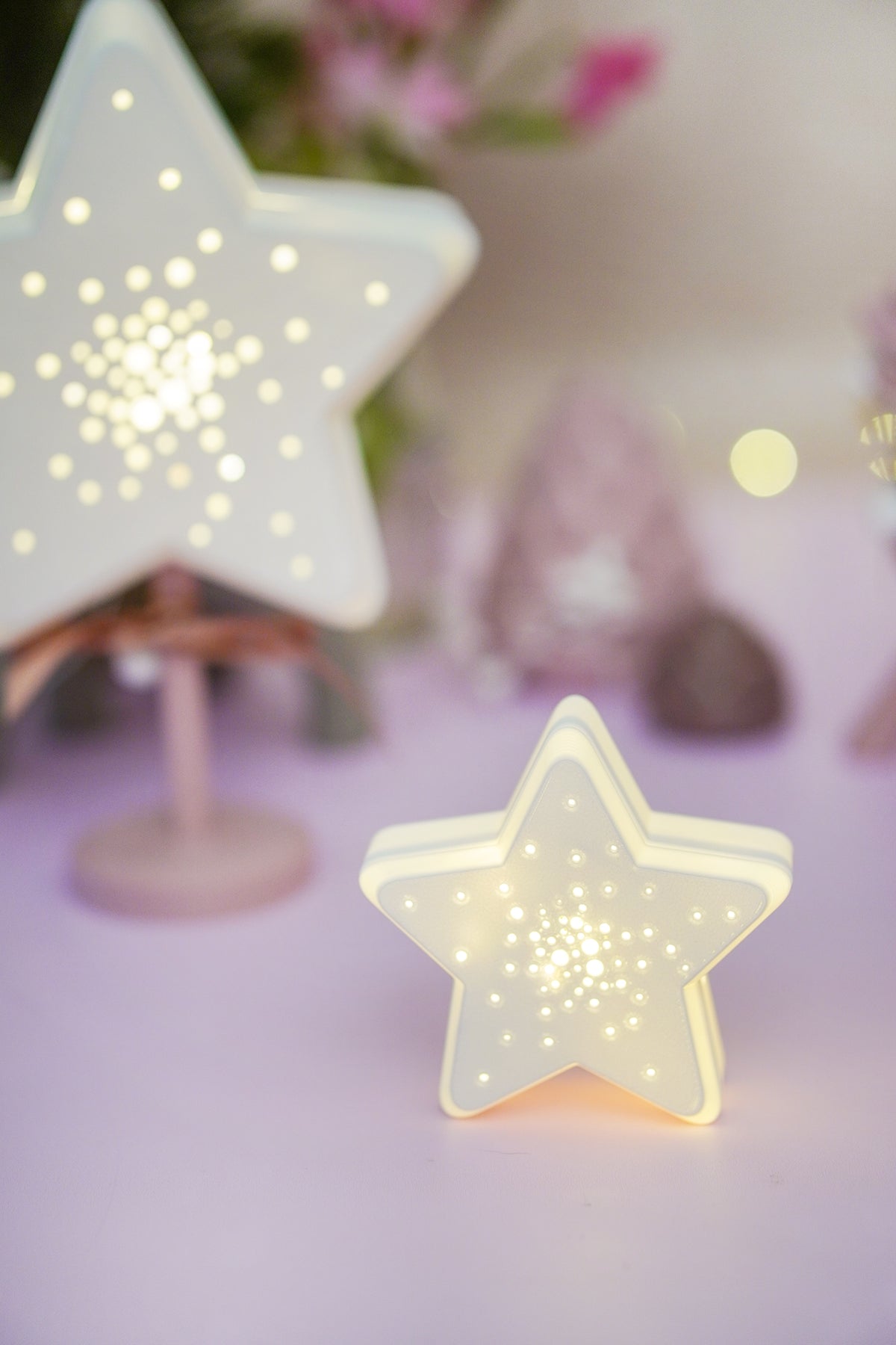 Sternlampe Sternenglanz mit Ständer – 3D-Druckdatei in 3 Größen 3MF und STL