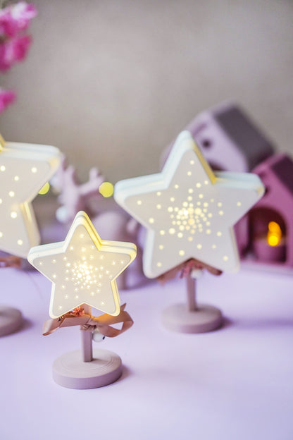 Sternlampe Sternenglanz mit Ständer – 3D-Druckdatei in 3 Größen 3MF und STL