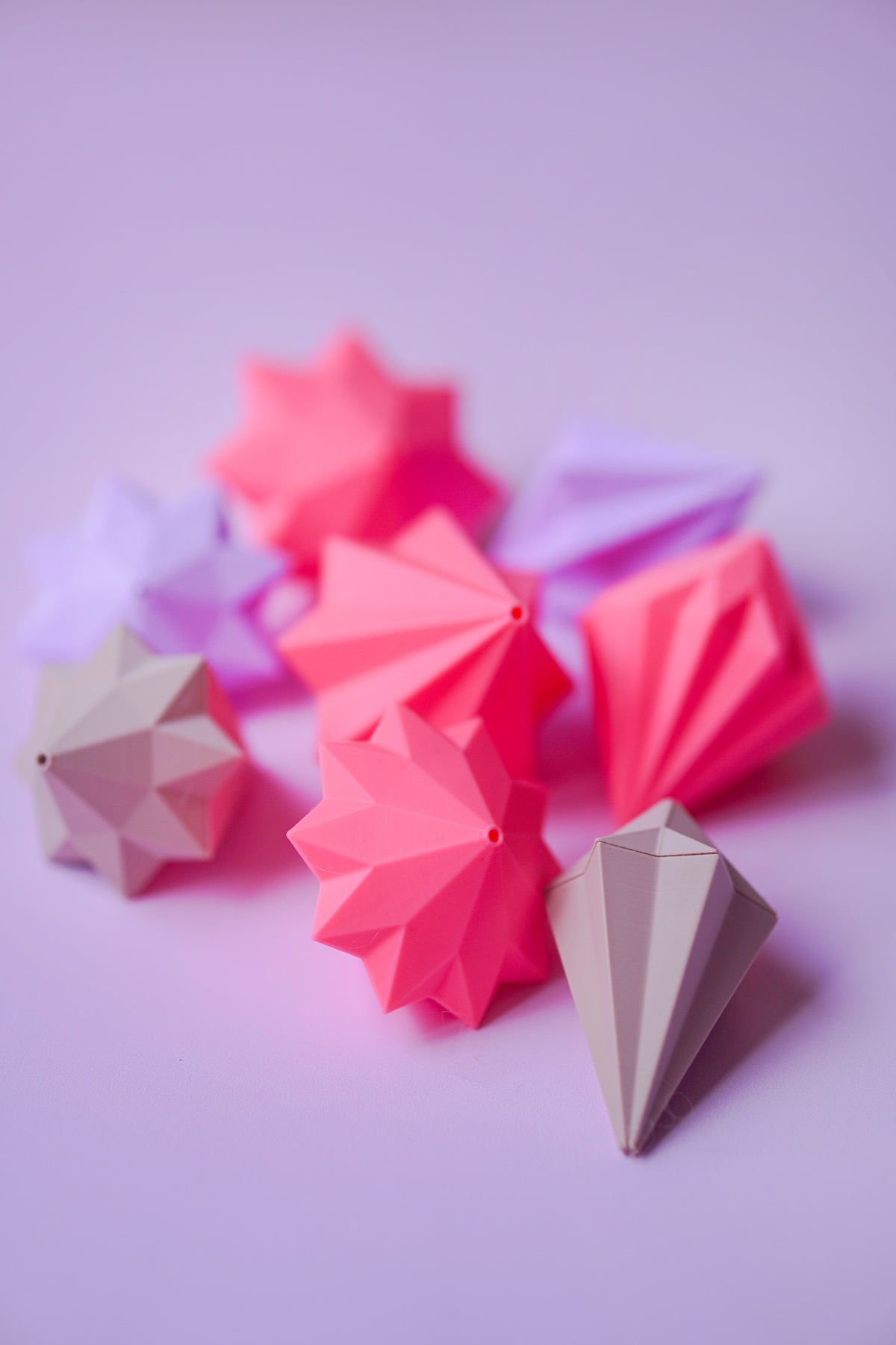 Plissee Anhänger – 6er Set | STL & 3MF 3D-Druckdateien