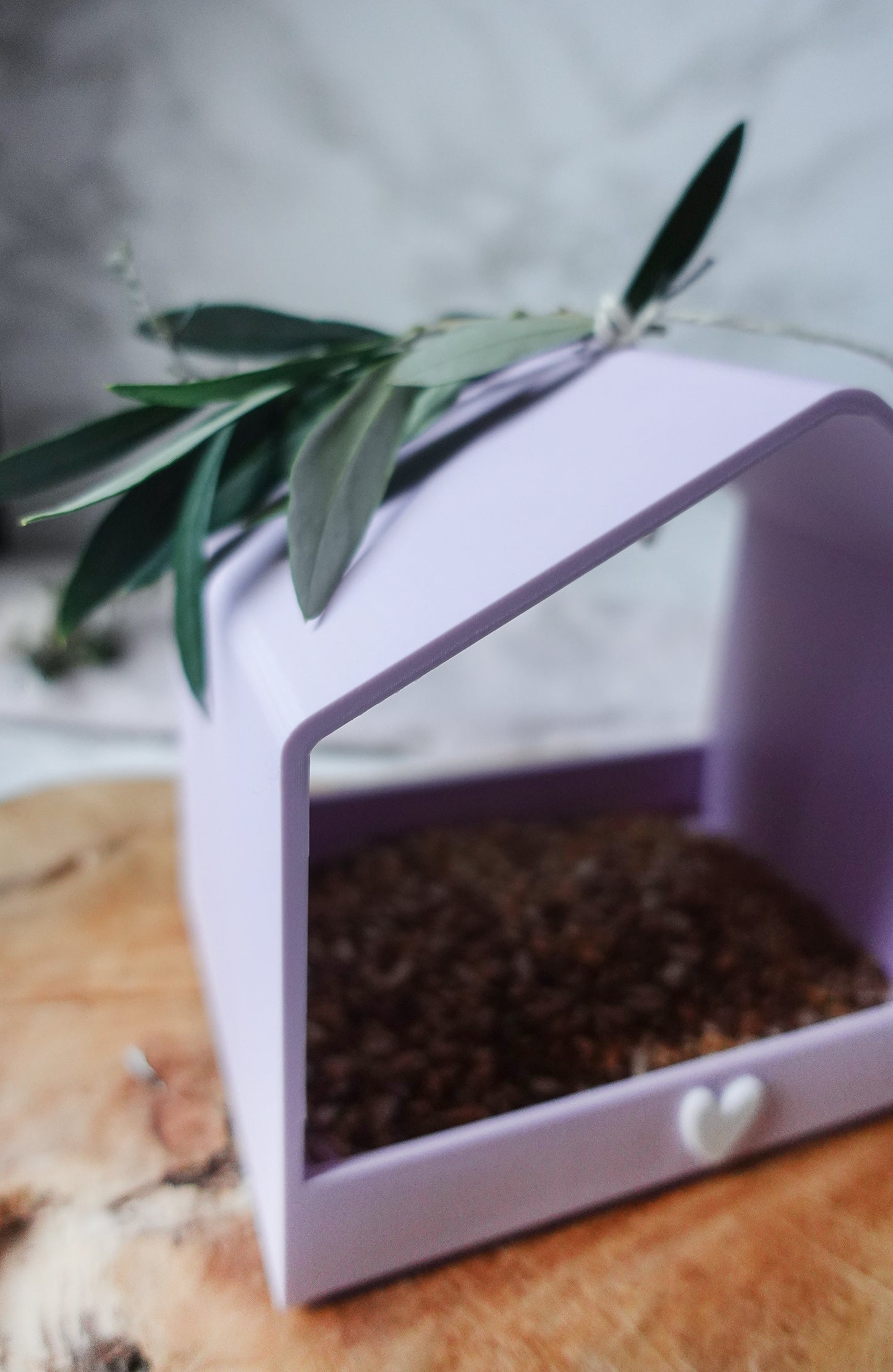 GlowNest – 3D-Druckdatei für ein modernes Deko- & Vogelhaus mit Herz | inkl. Bonus Etiketten