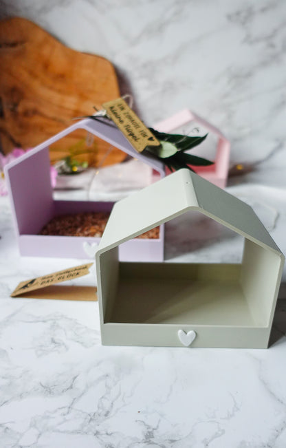 GlowNest – 3D-Druckdatei für ein modernes Deko- & Vogelhaus mit Herz | inkl. Bonus Etiketten