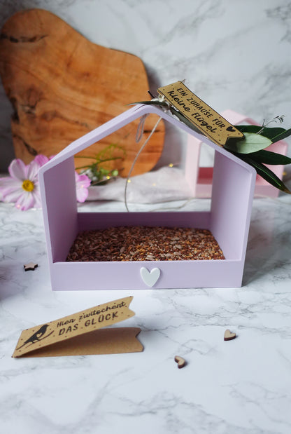 GlowNest – 3D-Druckdatei für ein modernes Deko- & Vogelhaus mit Herz | inkl. Bonus Etiketten