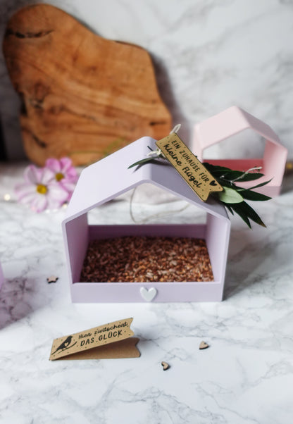 GlowNest – 3D-Druckdatei für ein modernes Deko- & Vogelhaus mit Herz | inkl. Bonus Etiketten