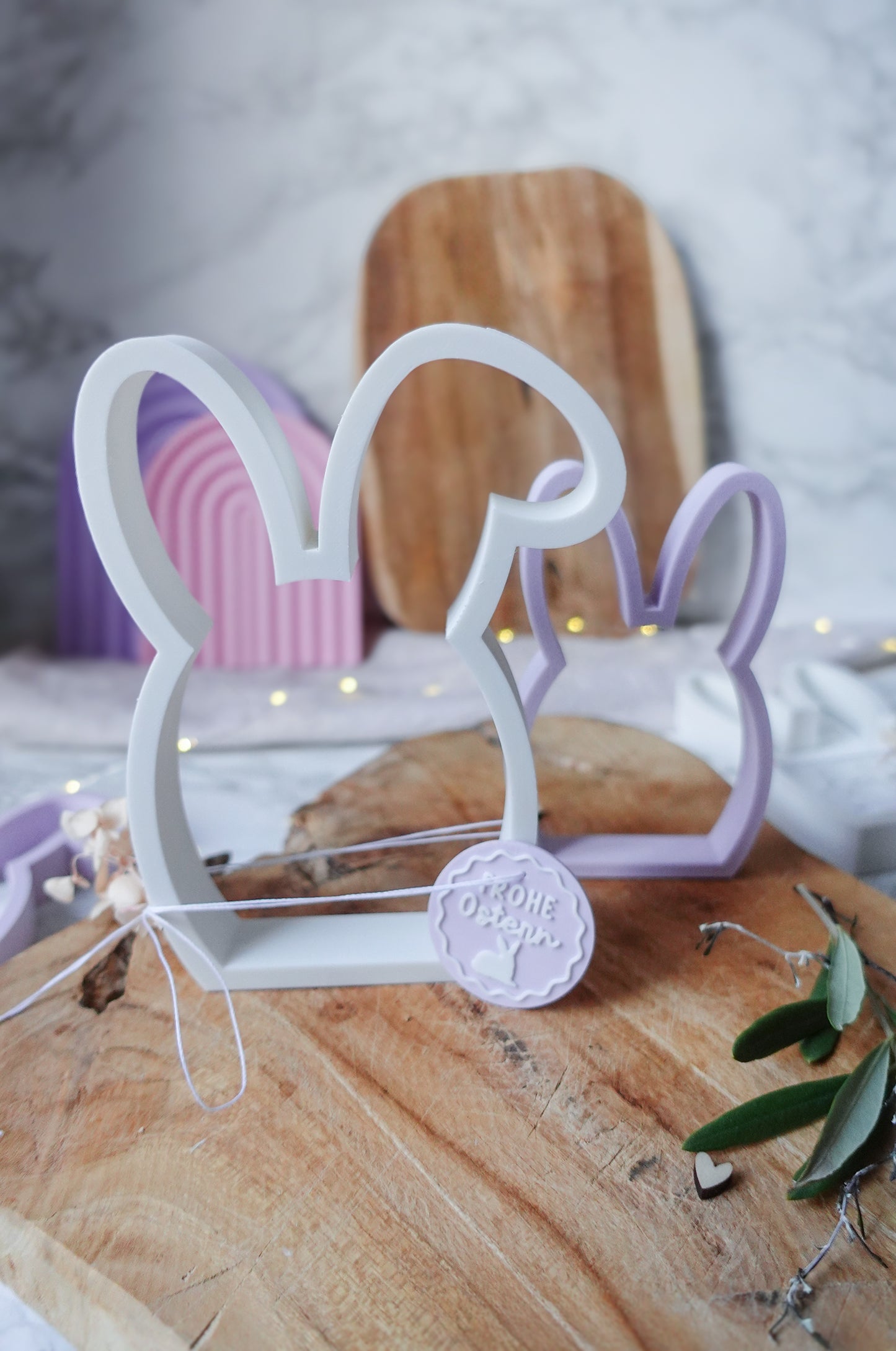 3D Druckdatei Osterhasen Set + Anhänger | STL & 3MF