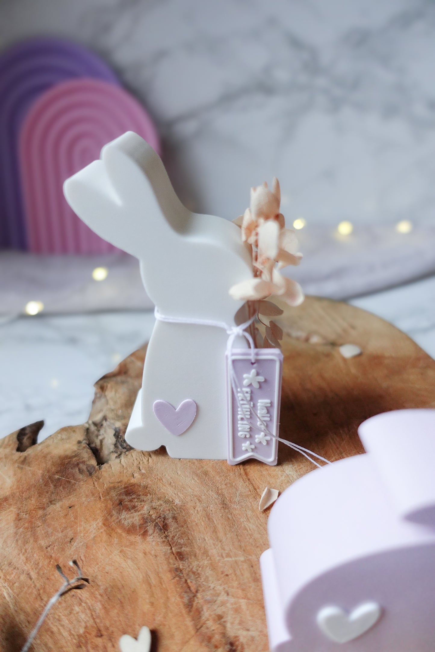 3D Druckdatei Hasenfiguren – Osterdeko & Frühlingsdeko – STL & 3MF inkl. gratis „Hallo Frühling“ Anhänger