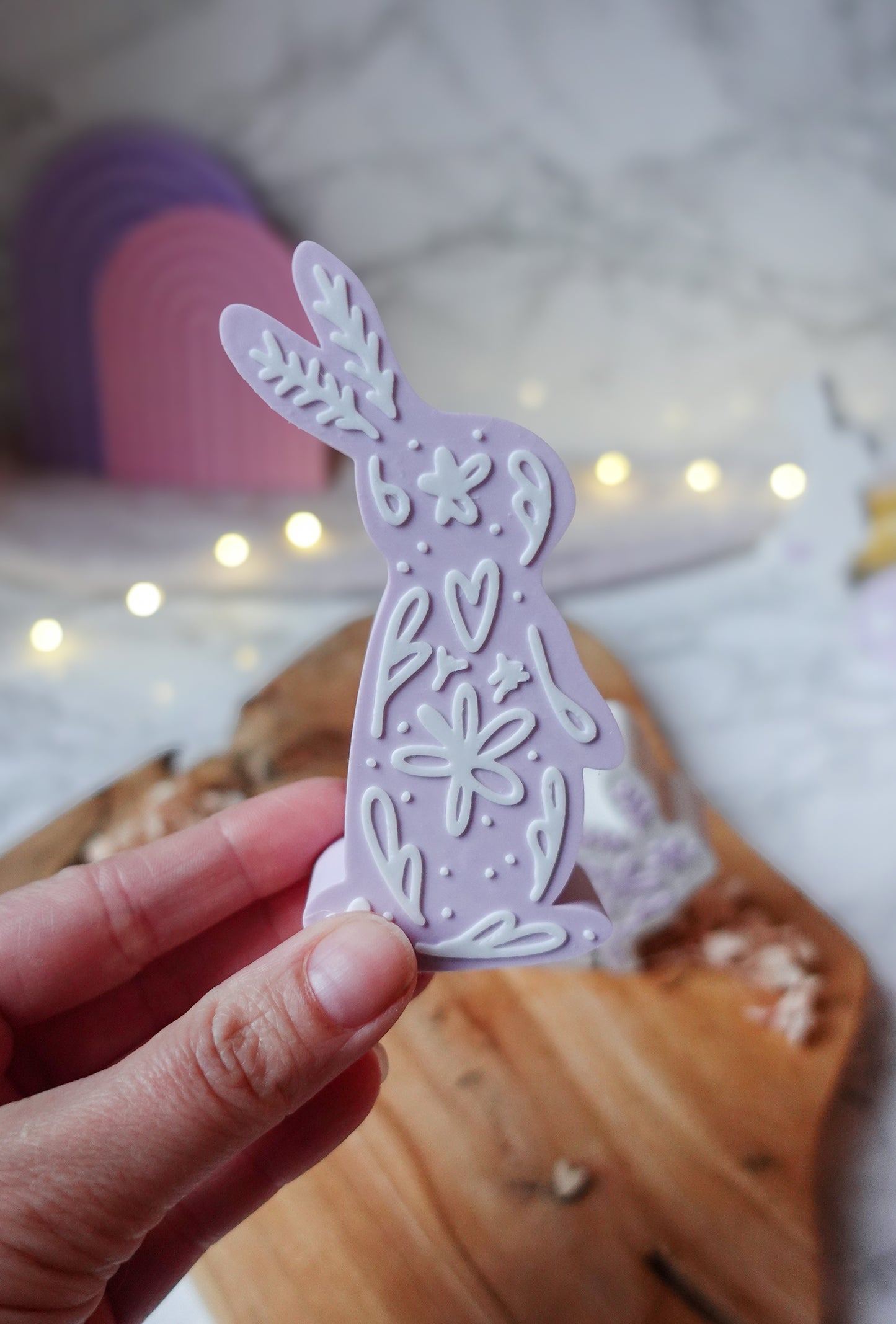 3D Druckdatei Hasenfiguren filigranes Muster – Osterdeko & Frühlingsdeko – STL & 3MF inkl. gratis „Hallo Frühling“ Anhänger (Kopie)