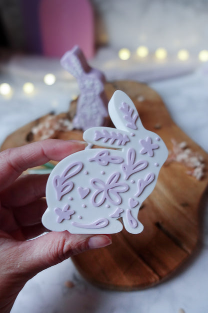 3D Druckdatei Hasenfiguren filigranes Muster – Osterdeko & Frühlingsdeko – STL & 3MF inkl. gratis „Hallo Frühling“ Anhänger (Kopie)