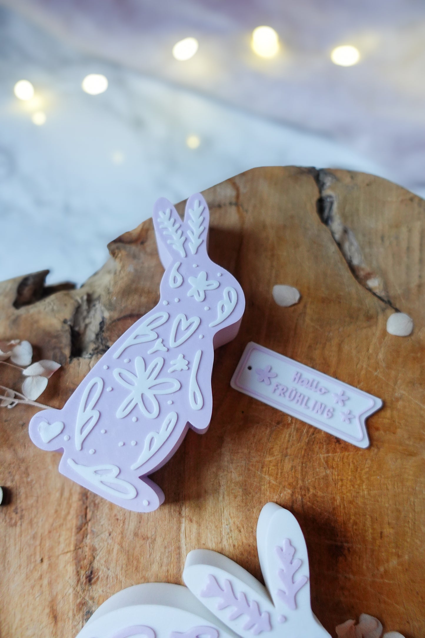 3D Druckdatei Hasenfiguren filigranes Muster – Osterdeko & Frühlingsdeko – STL & 3MF inkl. gratis „Hallo Frühling“ Anhänger (Kopie)