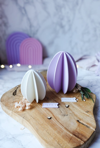 3D Druckdatei Modernes Osterei | STL & 3MF | Frühlings- und Osterdeko | Gratis „Für dich“ Anhänger