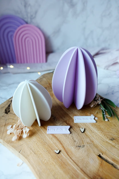 3D Druckdatei Modernes Osterei | STL & 3MF | Frühlings- und Osterdeko | Gratis „Für dich“ Anhänger