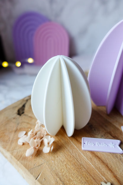 3D Druckdatei Modernes Osterei | STL & 3MF | Frühlings- und Osterdeko | Gratis „Für dich“ Anhänger
